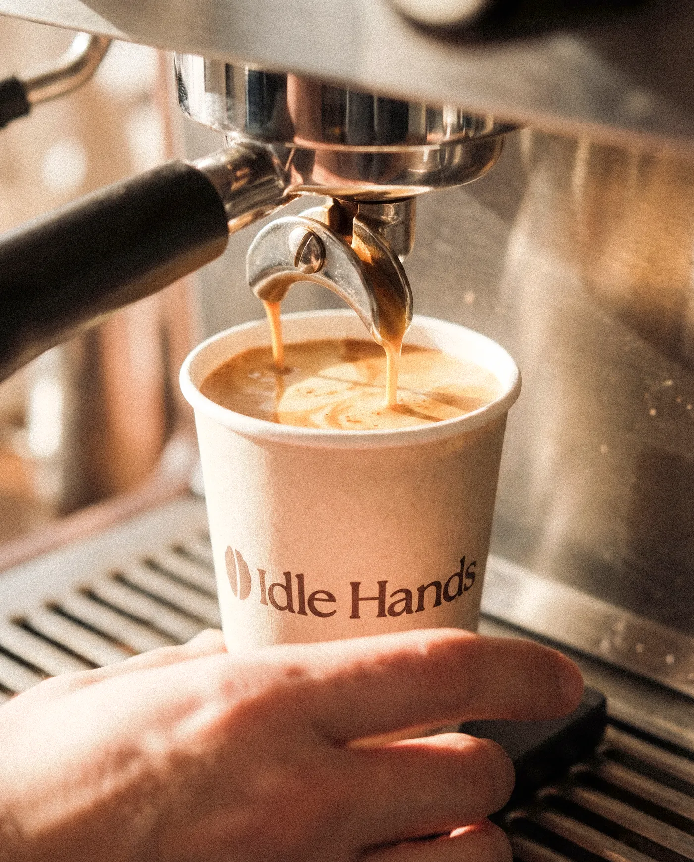 Idle Hands takeaway cup